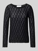 Selected Femme Strickpullover mit Rundhalsausschnitt Modell 'NIVA' Black