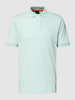 BOSS Orange Poloshirt met labelpatch, model 'Passenger' Turquoise