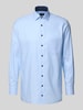 OLYMP Modern Fit Businesshemd mit Kentkragen Modell 'Global Kent' Bleu