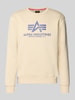Alpha Industries Sweatshirt met labelprint Offwhite