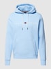 Tommy Hilfiger Hoodie mit Känguru-Tasche Modell 'TOMMY LOGO' Himmelblau