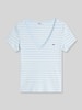 Tommy Jeans t-shirt o kroju slim fit z mieszanki bawełny Jasnoniebieski