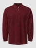 Polo Ralph Lauren Big & Tall PLUS SIZE Poloshirt mit langen Ärmeln Bordeaux Rot