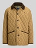 Polo Ralph Lauren Regular Fit Steppjacke mit Cord Umlegekragen Mittelbraun