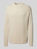 SELECTED HOMME Gebreide pullover met ronde hals, model 'DANE' Offwhite