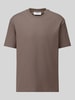 Marc O'Polo DENIM t-shirt o kroju relaxed fit z czystej bawełny Szarobrązowy
