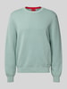 HUGO Loose fit gebreide pullover van puur katoen, model 'SAN CELLY' Mintgroen