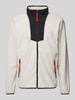 COLUMBIA Fleecejacke mit Label-Patch Modell 'SEQUOIA' Offwhite