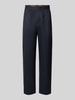 Barbour Bundfaltenhose mit Twillstruktur Marine