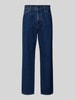 Carhartt Work In Progress Straight Leg Jeans im 5-Pocket-Design Modell 'AARON' Jeansblau