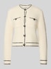 Gestuz Gebreid jack met knoopsluiting, model 'cleana' Beige