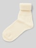 Burlington Socken mit Label-Detail Modell 'PLYMOUTH' Offwhite