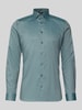 OLYMP No. Six Super slim fit zakelijk overhemd met kentkraag Groen