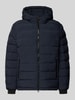 Geox Gewatteerd jack met capuchon, model 'SPHERICA' Marineblauw