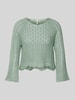 Only Cropped Strickpullover mit Baumwoll-Anteil Modell 'NOLA' Schilf