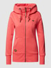 Ragwear Sweatjack met capuchon, model 'NESKA' Rood