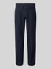 SELECTED HOMME Regular Fit Leinenhose mit Bügelfalten Modell 'LEROY' Dunkelblau
