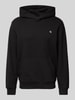 Calvin Klein Jeans Hoodie mit Logo-Print und Känguru-Tasche Black