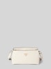 Guess Handtasche mit Label-Applikation Modell 'TALENT' Ecru