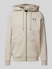 Under Armour Sweatjacke mit Label-Stitching Hellgrau