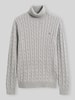 GANT Rollkragenpullover mit Logo-Detail Hellgrau