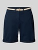 Tom Tailor Regular Fit Chinoshorts aus Baumwoll-Mix Dunkelblau