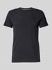 Superdry T-shirt met labelstitching Antraciet gemêleerd