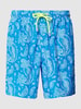 MC2 Saint Barth Badehose mit Allover-Print Modell 'LIGHTING' Blau