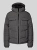 Jack & Jones Steppjacke mit Brusttaschen Dunkelgrau Melange