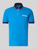 Napapijri Slim Fit Poloshirt mit Label-Print Royal