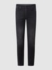 Hiltl Slim fit jeans met kasjmier, model 'Tecade' Zwart