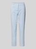 Cambio Spodnie materiałowe o kroju regular fit z kieszenią z wypustką model ‘Stella’ Błękitny