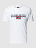 Napapijri T-Shirt mit Label-Print Modell 'AYLMER' Weiss