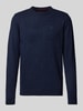 Barbour Strickpullover mit Label-Stitching Modell 'Tisbury' Marine