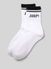 JOOP! Collection Sokken met labelstitching in een set van 2 paar Wit