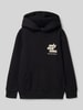 Only & Sons Regular fit hoodie van katoenmix, model 'HUDSON' Zwart