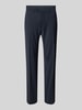 Christian Berg Men Regular fit pantalon met persplooien Donkerblauw