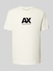 ARMANI EXCHANGE T-shirt o kroju regular fit z czystej bawełny z nadrukiem z logo Biały