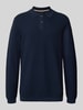 Christian Berg Men Gebreide pullover met polokraag Marineblauw