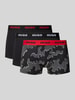 HUGO Trunks mit elastischem Label-Bund im 3er-Pack Black