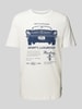 s.Oliver RED LABEL Regular Fit T-Shirt aus reiner Baumwolle mit Ford®-Print Weiss