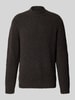 Marc O'Polo Sweter o kroju oversized z mieszanki żywej wełny Ciemnobrązowy