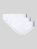 Sloggi Slip met labeldetail in een set van 3 stuks Wit
