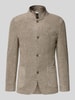 Roy Robson Slim fit colbert met opstaande kraag en borstzak Beige