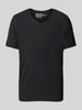 MCNEAL T-Shirt mit V-Ausschnitt Black