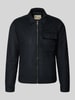 Blend Jacke in Leder-Optik mit Brusttasche Modell 'HELGER' Black