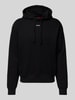 HUGO Hoodie mit Label-Print Modell 'Dapo' Black