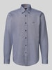 BOSS Orange Regular fit vrijetijdsoverhemd van puur katoen, model 'RICKERT_M' Marineblauw