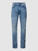 s.Oliver BLACK LABEL Slim Fit Jeans mit Stretch-Anteil Modell 'Mauro' Hellblau