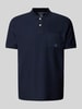 Lerros Poloshirt met labelpatch Marineblauw